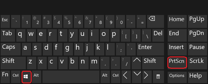 Chụp màn hình bằng tổ hợp phím Windows + PrtScr