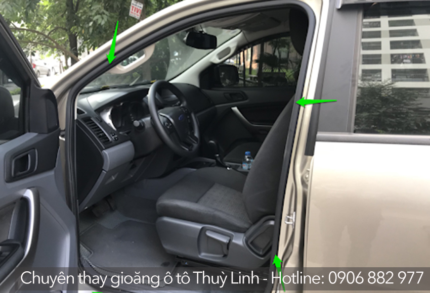 Người ta thường thay gioăng cửa xe ô tô khi gioăng cửa xuống cấp sau một thời gian sử dụng