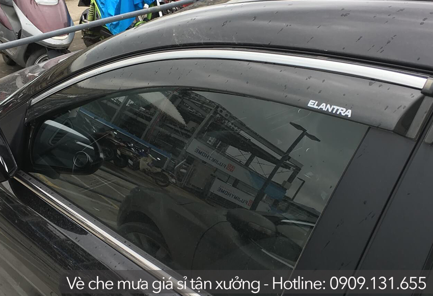 Vè chắn mưa ô tô giúp giảm tiếng ồn của gió, của mưa và chống nắng, chống nóng hiệu quả