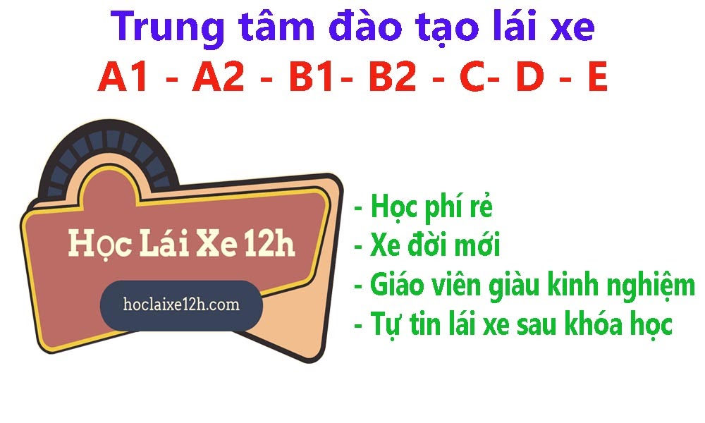 Hoclaixe12h.com đào tạo bằng lái xe uy tín, chuyên nghiệp