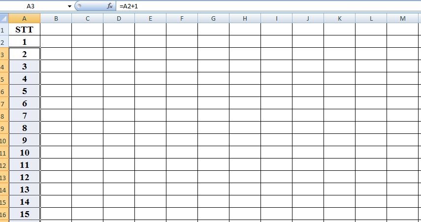 Cách đánh số thứ tự trong excel thao tác đơn giản, nhanh chóng