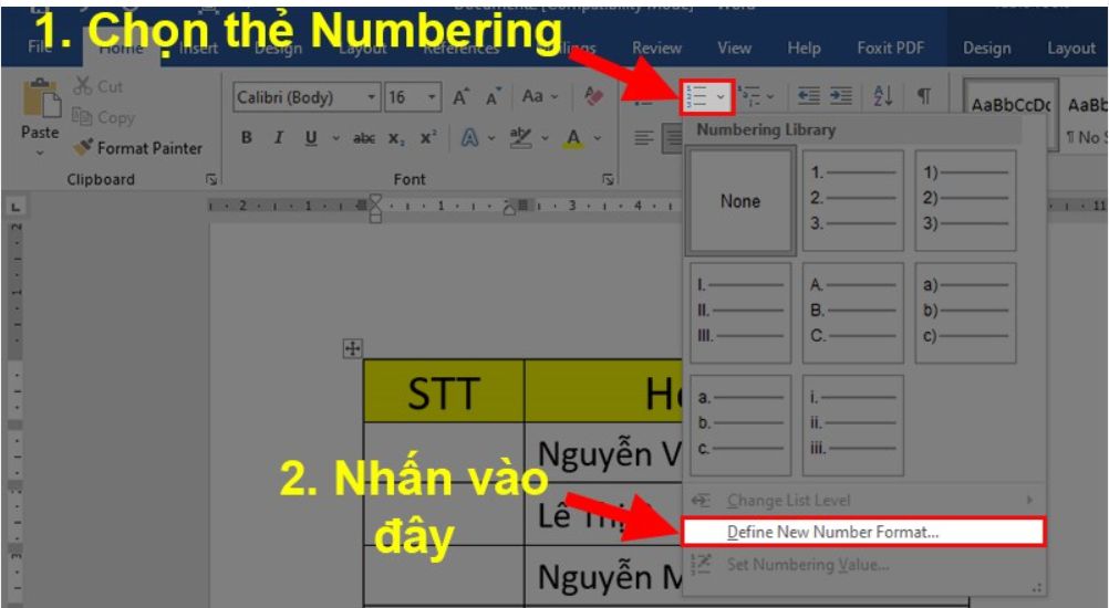 Hướng dẫn chi tiết về cách đánh số thứ tự trong word đơn giản