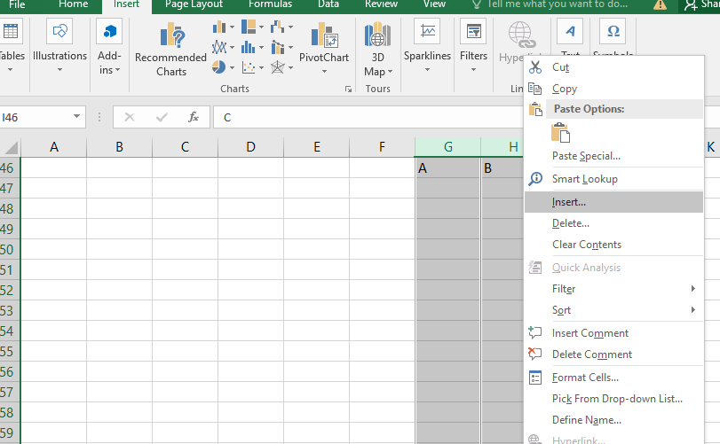 Cách thêm cột trong excel đơn giản nhưng ít ai biết đến