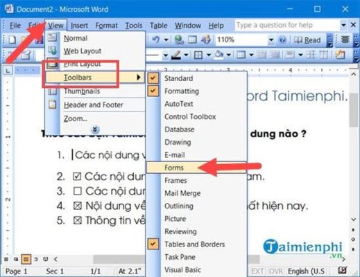 Cách thêm dấu tích trong word đơn giản và nhanh chóng nhất