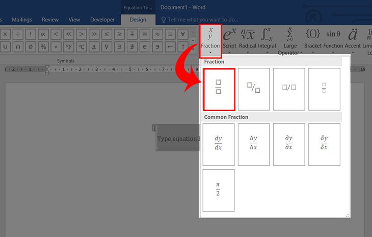 Bật mí bạn 3 cách viết phân số trong word đơn giản, nhanh chóng