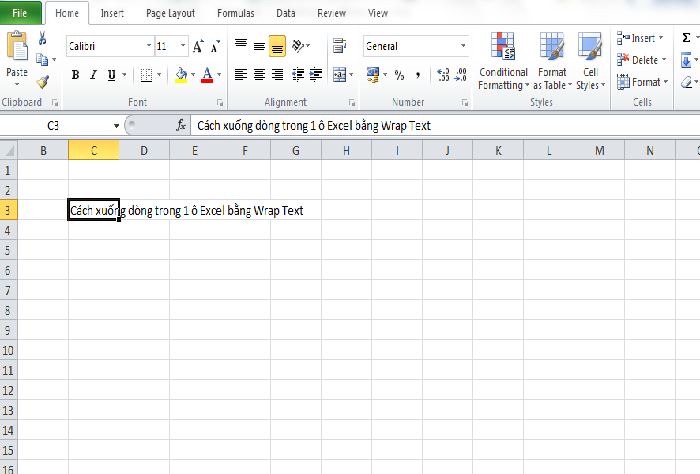 Gợi ý 4 cách xuống dòng trong 1 ô excel đơn giản