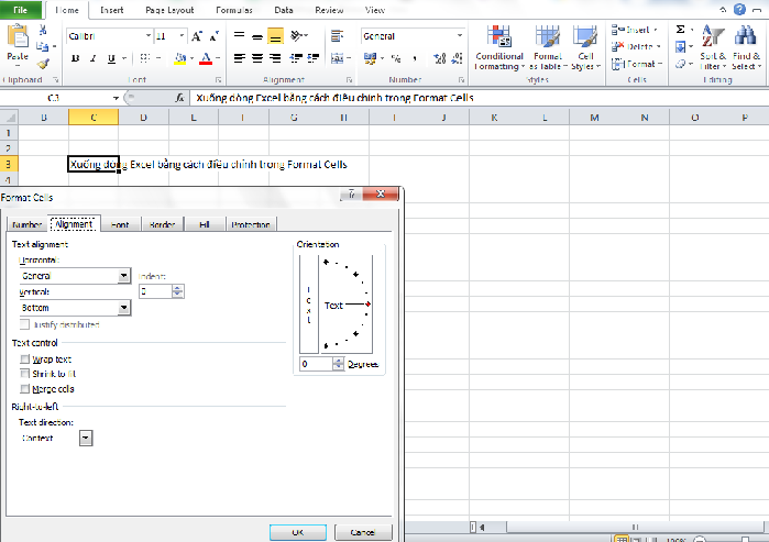 Gợi ý 4 cách xuống dòng trong 1 ô excel đơn giản