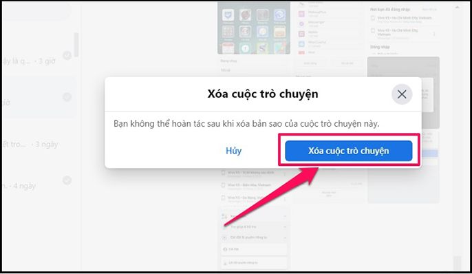Hướng dẫn chi tiết cách xóa tin nhắn messenger cả 2 bên