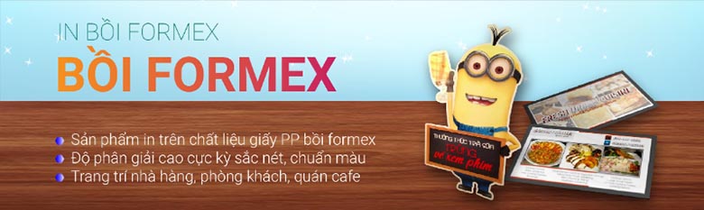 In PP bồi Formex nhanh chóng, giá rẻ tại Sắc Kim