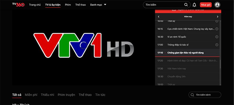 VTV1, VTV5 trên TV360: Trải nghiệm truyền hình quốc gia ở mọi nơi